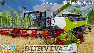 #Survival in No Man's Land Ep.101🔹Buying The NEW CLAAS Harvester & Harvesting Oat🔹#FS22🔹#4K