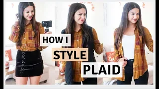 HOW I STYLE PLAID/FLANNELS | FALL FASHION IDEAS || ASHLEY GAITA