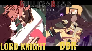 Guilty Gear Strive Lord Knight (Slayer) VS DDR (Millia) High Level Gameplay
