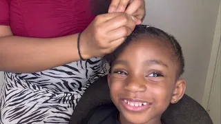 Beautiful hairstyle for kids, easy natural hairstyle/ no extensions