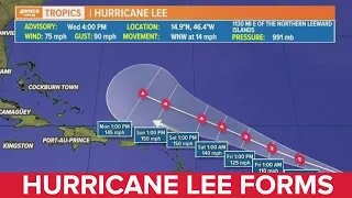 Wednesday afternoon tropical update: Hurricane Lee forms in the Atlantic