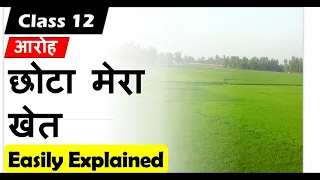 छोटा मेरा खेत l Chhota Mera khet Class 12 Hindi Core I Aroh I Vyakhya l summary umshankar joshi