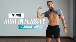 15 Min Abs & Cardio Burner - No Equipment HIIT Workout for a Shredded Core