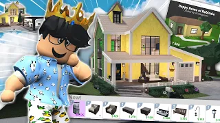 rebuilding the BLOXBURG STARTER HOUSE WITH NEW SUMMER UPDATE FURNITURE...