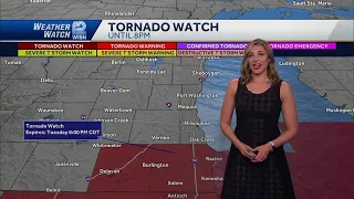 Tornado watch issued for Kenosha, Racine and Walworth counties