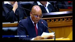 President Zuma during his Q & A session discussed plans to address drought