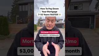 How To Pay Down Your Mortgage 7-10 Years FASTER #shorts