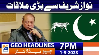 Geo News Headlines 7 PM - Nawaz Sharif - London | 1 Sep 2023