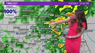 DFW Weather: Rain timeline for the rest of the week