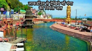 Haridwar ganga river|लाकडाउन मे गंगा की पानी कितना साफ हुआ।|ganga ki pani lokdown me kitna sabh huya