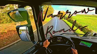 4K Pov Truck Driving I  narrow roads I Renault T 520