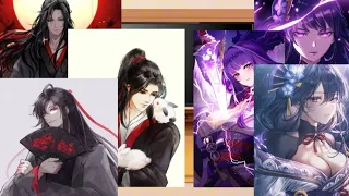 Past MDZS react to Wei Wuxian as Shogun Raiden | wangxian | Чит.Опис