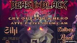 Beast In Black - Cry Out for a Hero, Atte P. Live Drum Cam, Helsinki - Jäähalli 13.12.2019