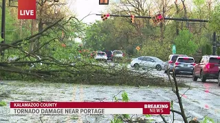 Multiple people stuck in buildings, homes in Portage due to downed wires