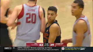Men's Basketball: USC 76, Stanford 79 - Highlights 2/13/19