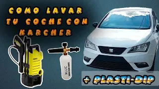 como lavar el coche con una karcher + plasti dip en facias/proyecto ibiza