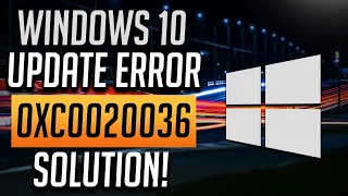 How to Fix Windows Update Error 0xC0020036 in Windows 10 [Tutorial] 2024