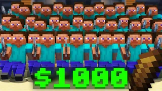 I Fought 50 Bedwars Players For $1,000