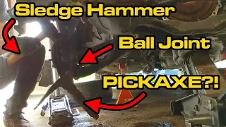 Best Ball Joint Removal Trick Works Every Time! 😉 *SATISFYING* Subaru Ball Joints