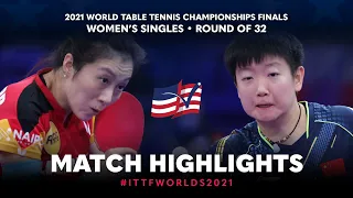 Han Yingvs Sun Yingsha | 2021 World Table Tennis Championships Finals | WS | R32