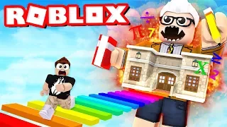 ESCAPE THE SCHOOL OBBY IN ROBLOX! with PrestonPlayz and Jerome