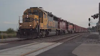 ATSF Bluebonnet GP50 points the eastbound local through Ancona, IL