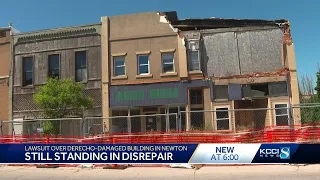 'It's frustrating': Derecho-damaged Newton building remains unrepaired 3 years later