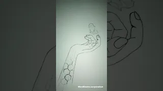 Рисую тату из шестиугольников/I draw a tattoo from hexagons