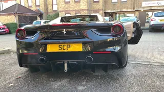 *After* Ferrari 488 Novitec exhaust with remote control valve operation