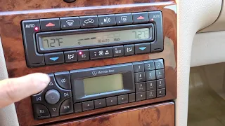 1999 MERCEDES E320 HOW TO READ A/C DATA