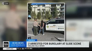Two arrested after attempting to steal from vacant Rolling Hills Estates landslide homes