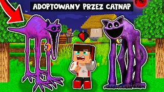 ZOSTAJE ADOPTOWANY PRZEZ STRASZNĄ RODZINĘ CATNAP W MINECRAFT?! GPLAY & LAKI