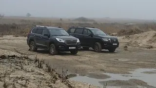 Prado 150 vs Haval H9 трейлер.