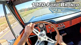 Driving The 1970 Ford Bronco - 302ci V8 Manual (POV Binaural Audio)