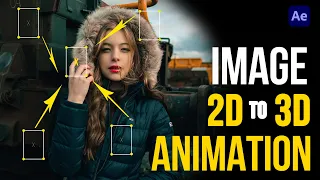 Create Easy Image to 3D In After Affects | 3D Photo Animation | After Effects Tutorial
