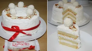 Raffaello Cake | Coconut almond cake| Raffello cake recipe
