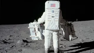 Moon landing music video– High-resolution Apollo 11 images