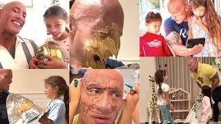 DWAYNE JOHNSON (THE ROCK) WITH DAUGHTER JASMINE & TIA BEST CUTE MOMENT 2022 COMPILATION |POPLR SRCHS