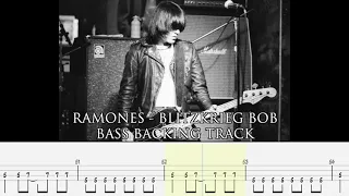 RAMONES - Blitzkrieg Bop [BASSLESS BACKING TRACK + TAB]