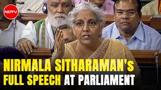 Watch Nirmala Sitharaman's Full Speech At Parliament: "UPA Had No Credibility"
