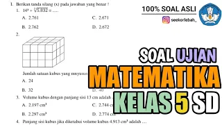 [PAT] ULANGAN KENAIKAN KELAS MATEMATIKA KELAS 5 SD