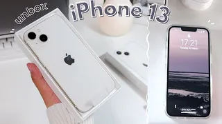 iPhone 13 unboxing 🦋 สี - star light 🤍 + camera test