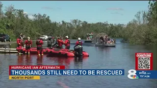 Thousands in North Port still need to be rescued from rising floodwaters after Hurricane Ian