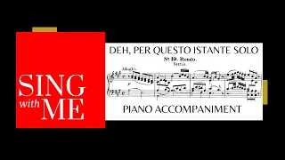 Deh per questo istante solo - Accompaniment - Mozart