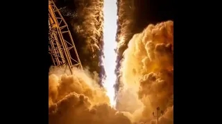 Slow motion of a spaceX rocket launch #SpaceX