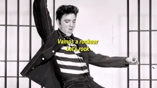 JAILHOUSE ROCK - ELVIS PRESLEY (LYRICS/LETRA) SUBTITULADA INGLÉS Y ESPAÑOL