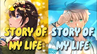 Nightcore - Story Of My Life [Switching Vocals] (Lyrics)