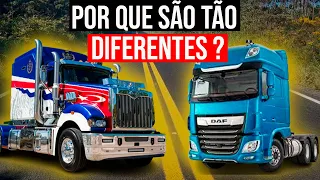 Caminhões dos EUA 🆚 BRA | Porque são tão DIFERENTES❓