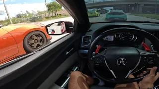 POV:  Acura TLX, Subaru WRX, Nissan Maxima, Camaro LT, Genesis 3.8 Havin a litter Fun