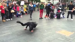 Break dance at Leicester Square - london